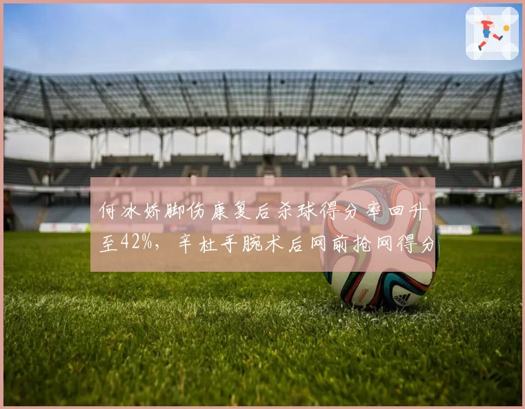 何冰娇脚伤康复后杀球得分率回升至42%，辛杜手腕术后网前抢网得分率仅48%形成对比